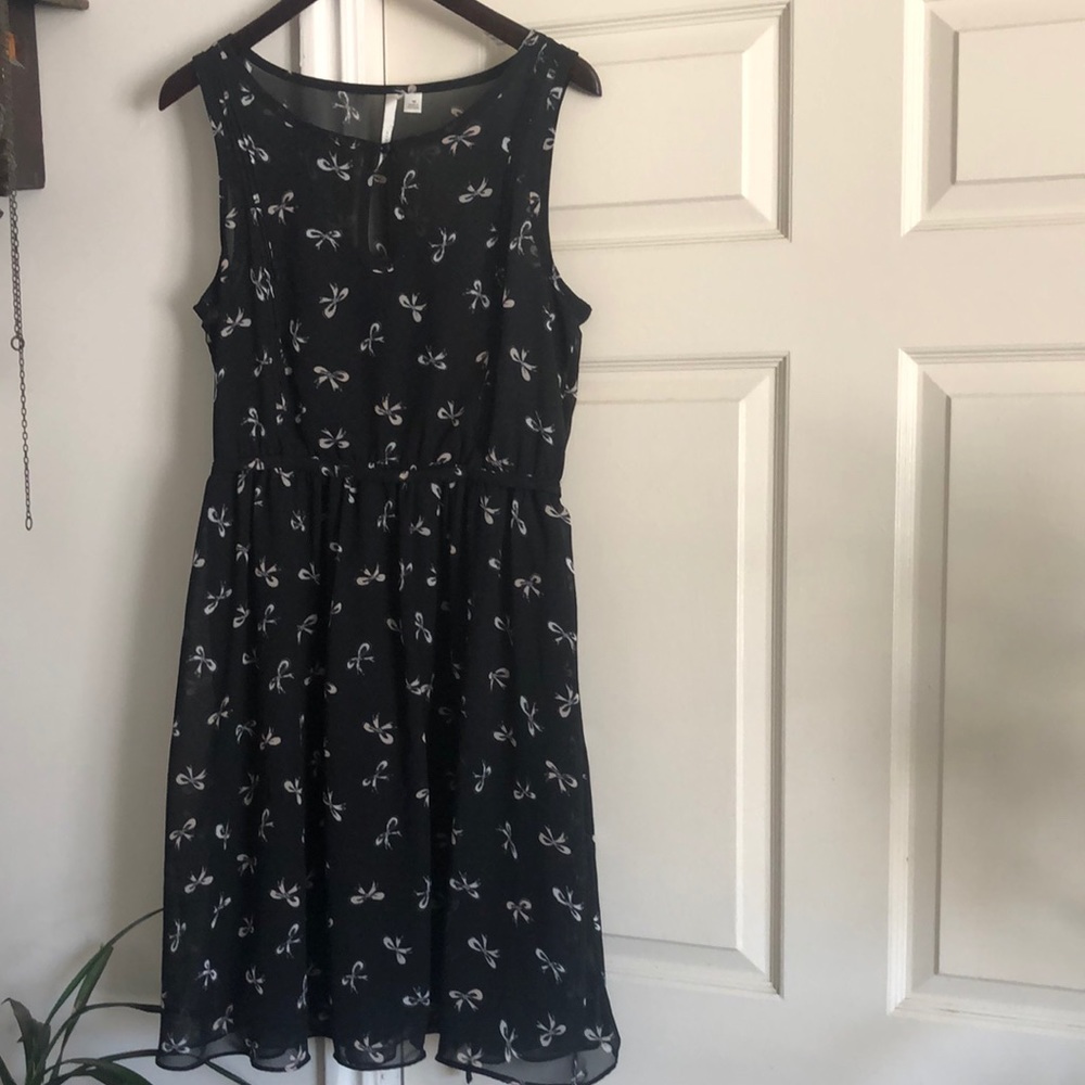 Black Ribbon bow dress